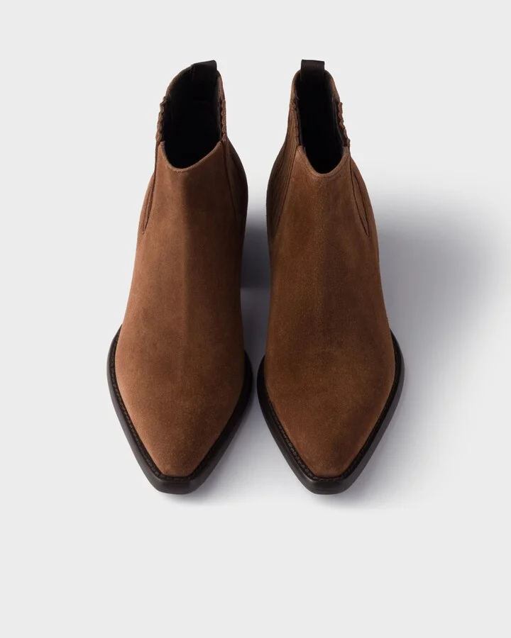 Suede booties - Image 4