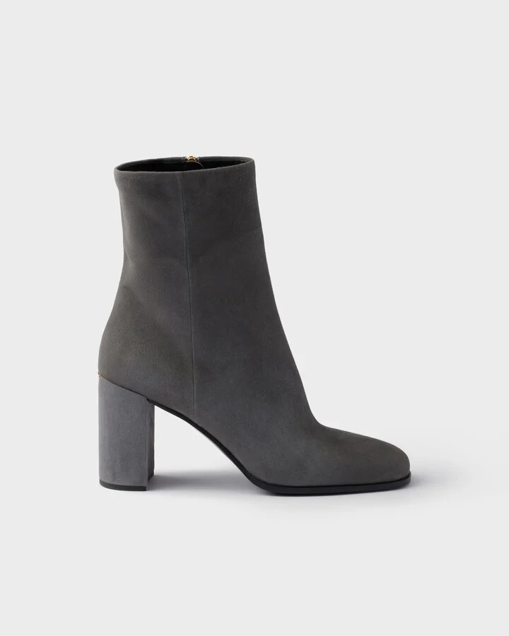 Suede booties - Image 2