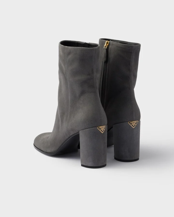Suede booties - Image 4