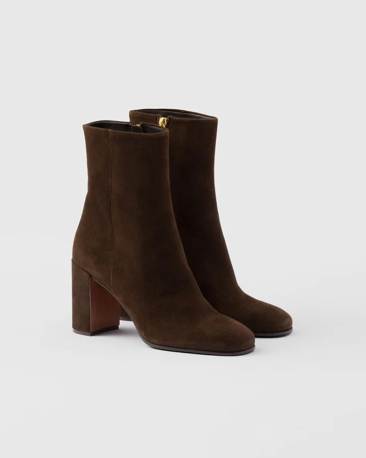 Suede booties