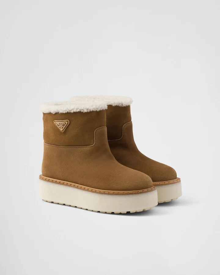 Suede booties