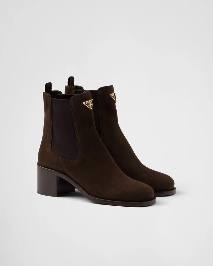Suede booties