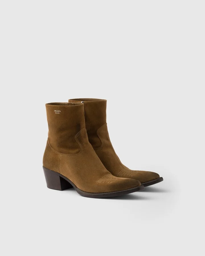 Suede booties