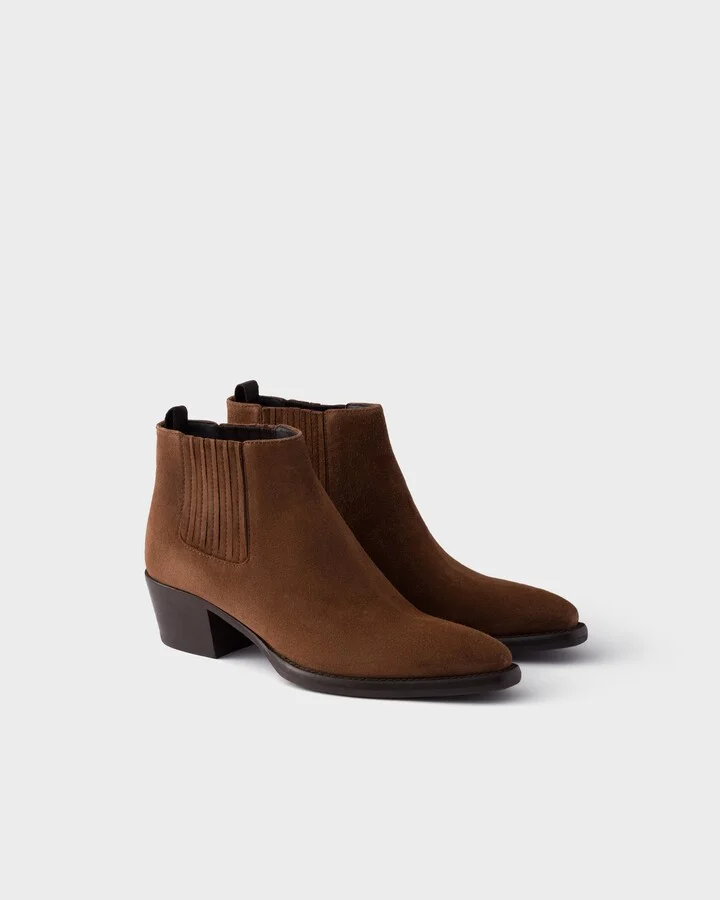 Suede booties