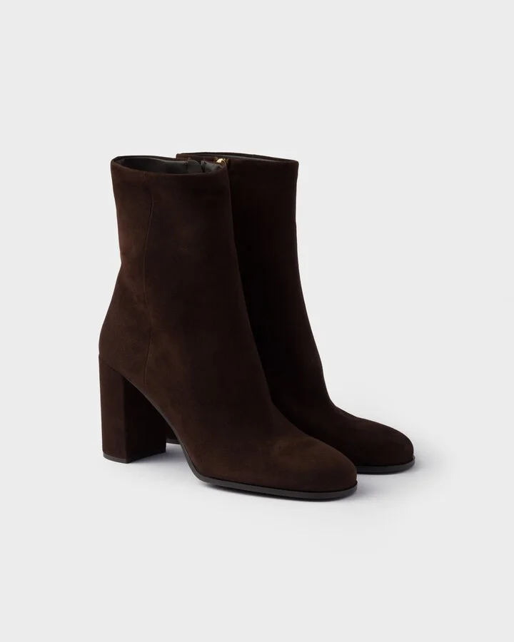Suede booties