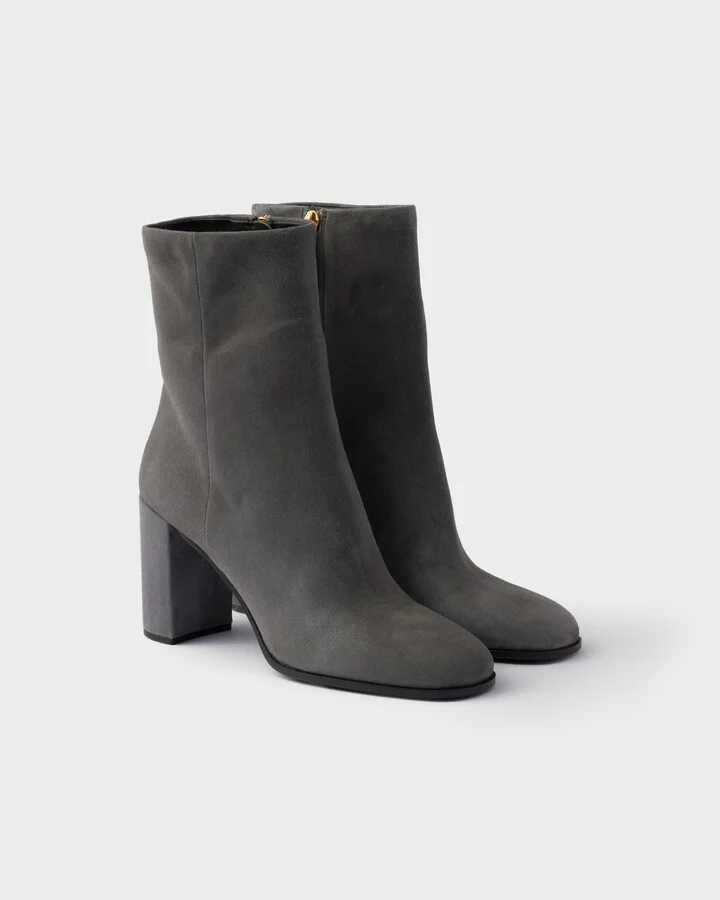 Suede booties