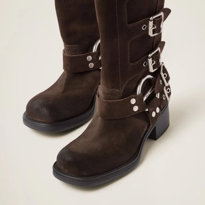 Suede boots - Image 4
