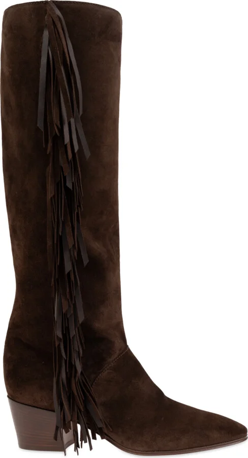 Suede Boots, , - Brown