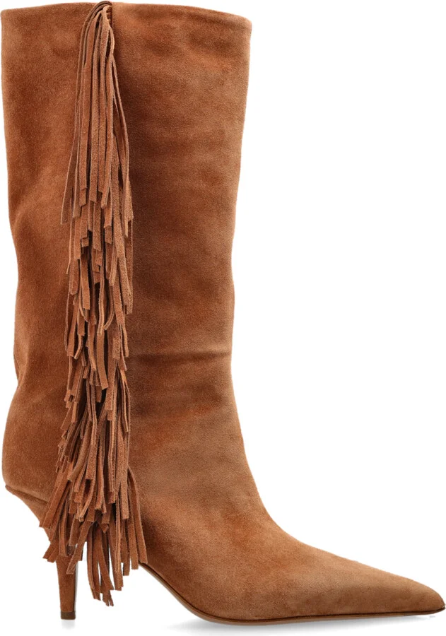Suede Boots ‘Jessie’, , - Brown