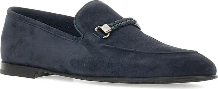 Suede Braided Loafers - Image 2