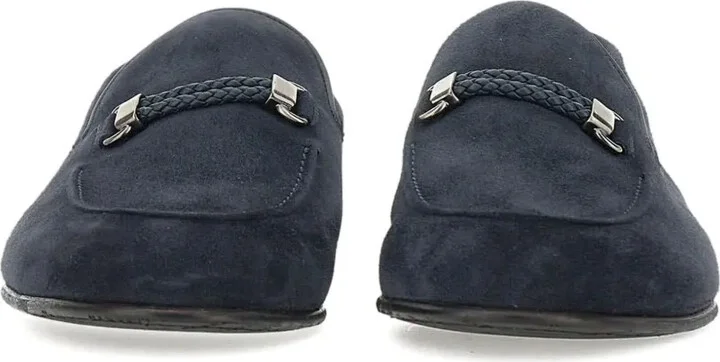 Suede Braided Loafers - Image 3