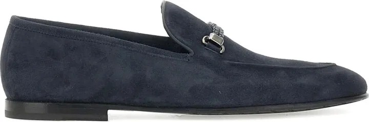 Suede Braided Loafers