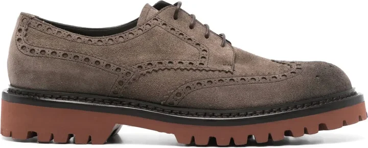 Suede Brogues