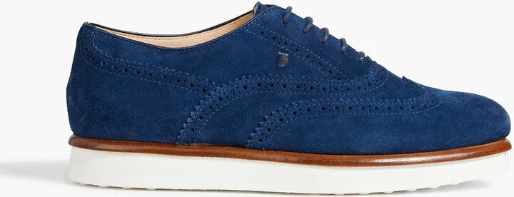 Suede brogues