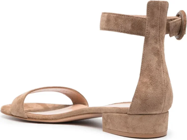 Suede Buckle-Fastening Sandals - Image 3