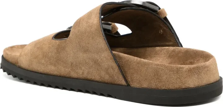 Suede Buckle Sandals - Image 3