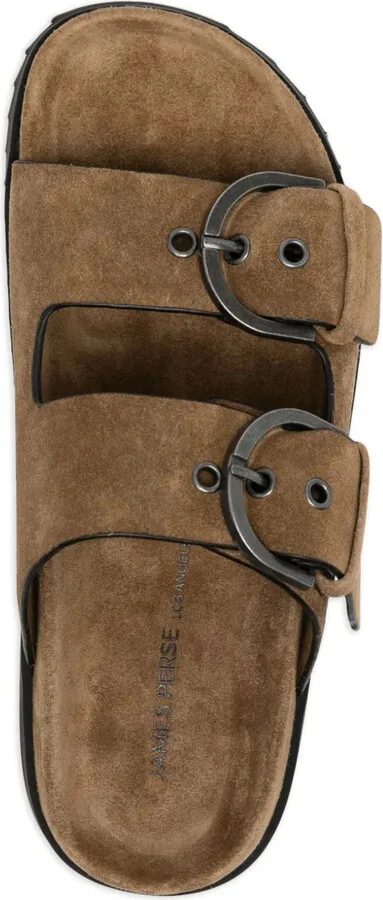 Suede Buckle Sandals - Image 4