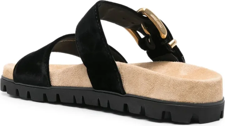 Suede Buckle Sandals - Image 3