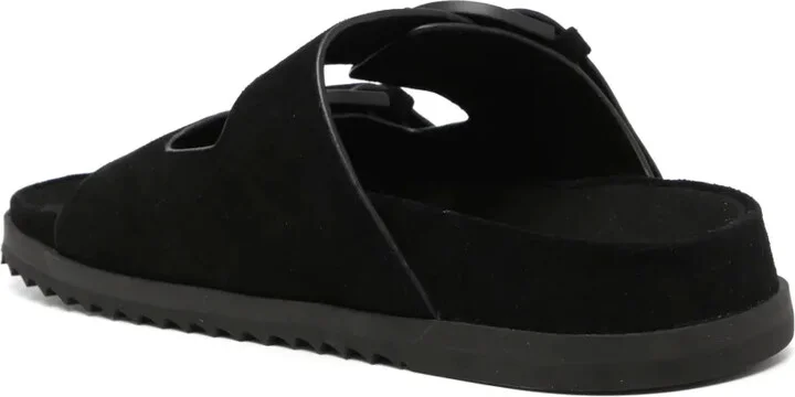 Suede Buckle Slides - Image 3