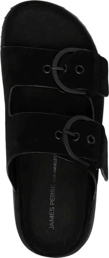 Suede Buckle Slides - Image 4