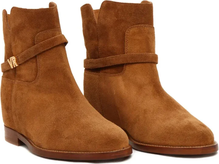 Suede Buckle-Strap Boots - Image 2