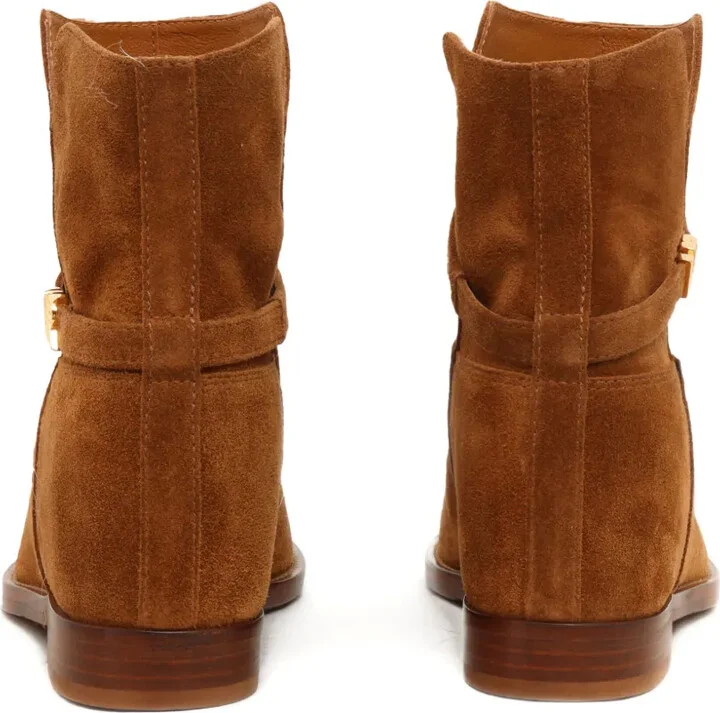 Suede Buckle-Strap Boots - Image 3