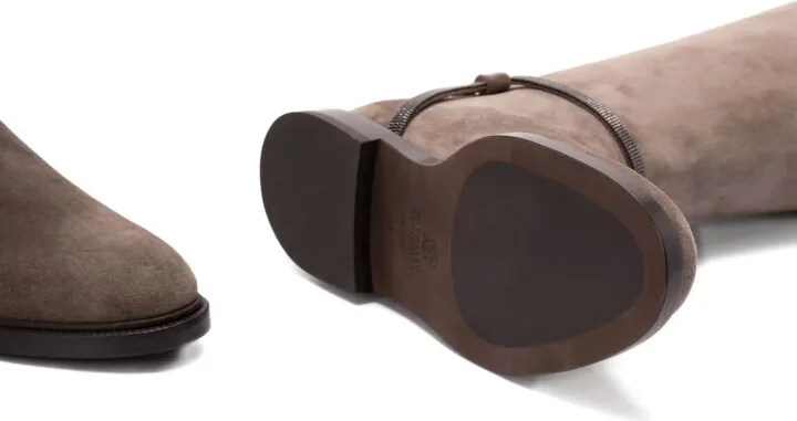 Suede Buckled Boots - Image 5