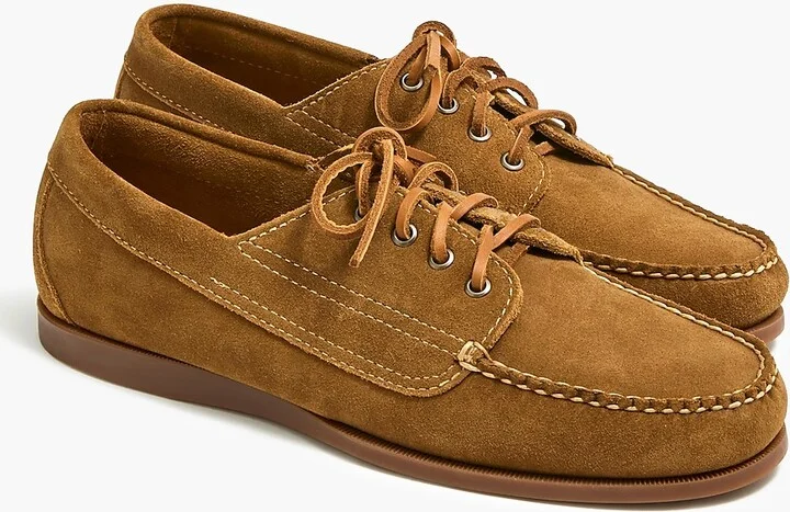 Suede camp shoes