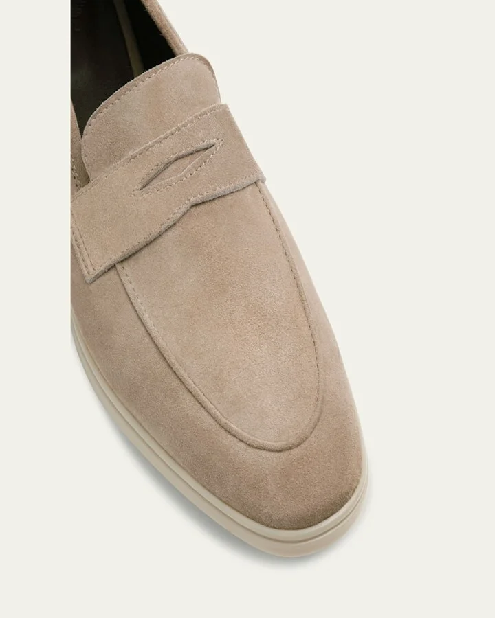 Suede Casual Penny Loafers - Image 5