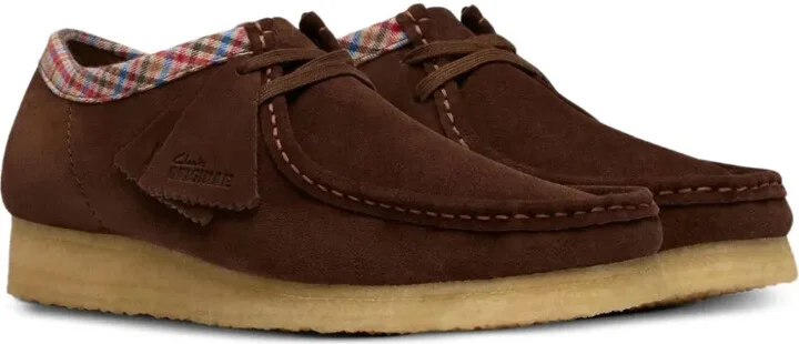 Suede Check-Trimmed Boots - Image 2