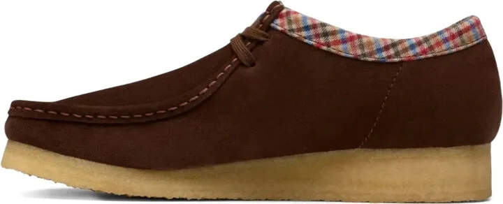 Suede Check-Trimmed Boots - Image 4