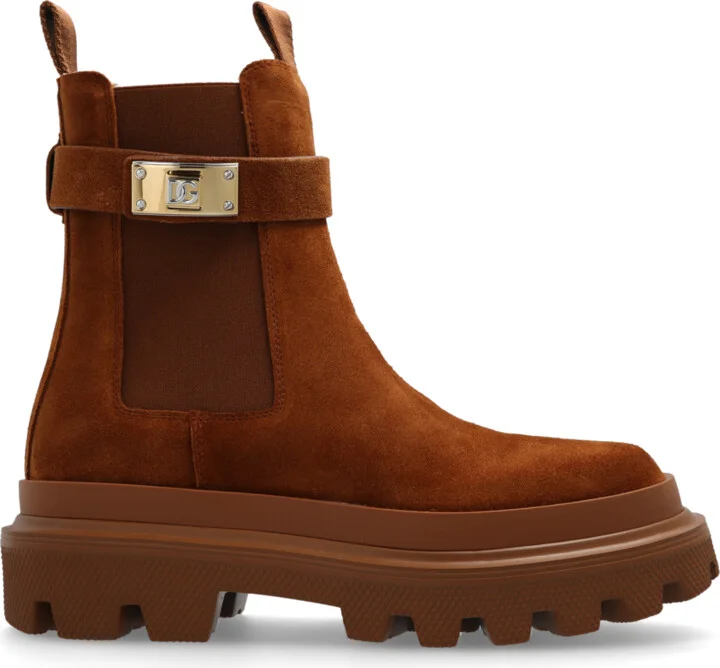 Suede Chelsea Boots, , - Brown