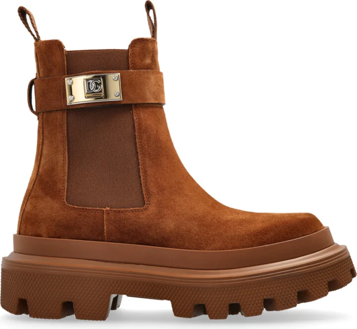 Suede Chelsea Boots, , - Brown