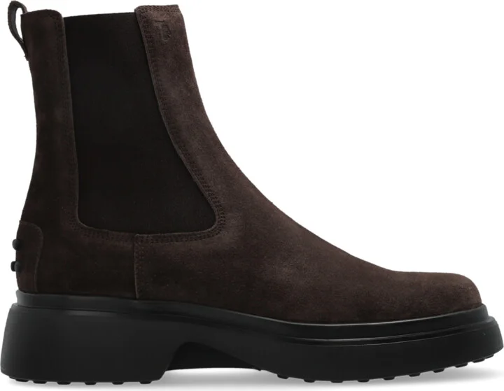 Suede Chelsea Boots, , - Brown