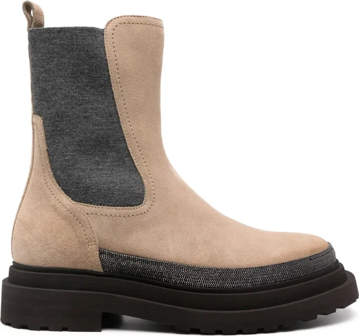 suede Chelsea boots