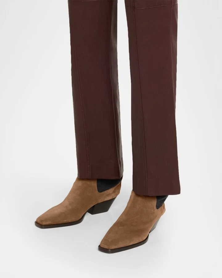 Suede City Block-Heel Western Booties - Image 5