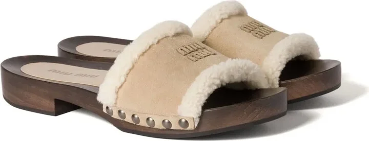 Suede Clog Sandals - Image 2