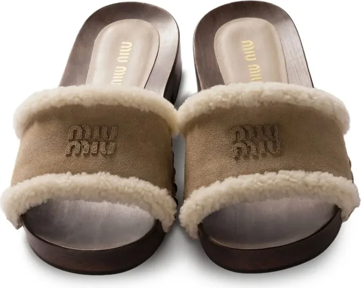 Suede Clog Sandals - Image 4
