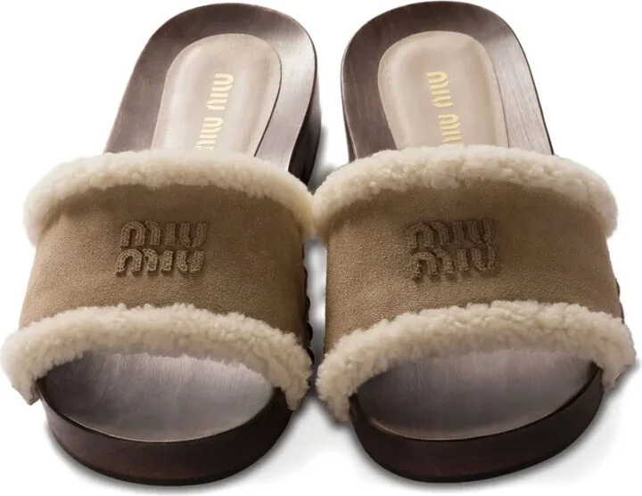 Suede Clog Sandals - Image 5