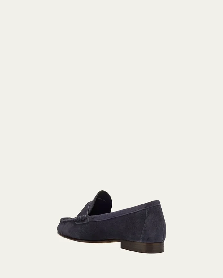 Suede Coin Penny Loafers - Image 2