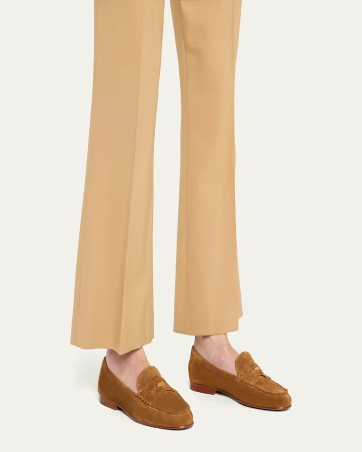 Suede Coin Penny Loafers - Image 6