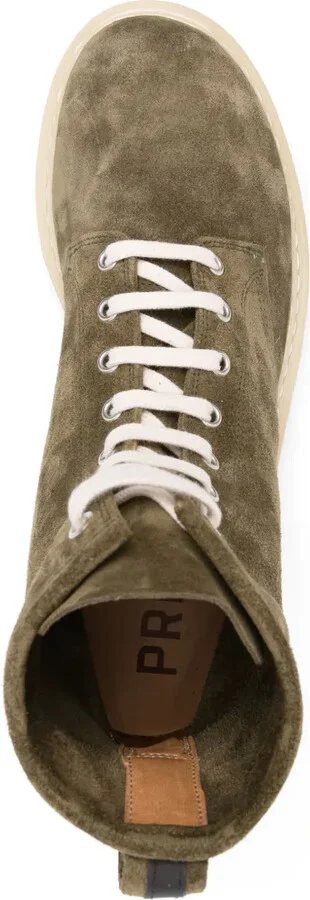 Suede Combat Boots - Image 4