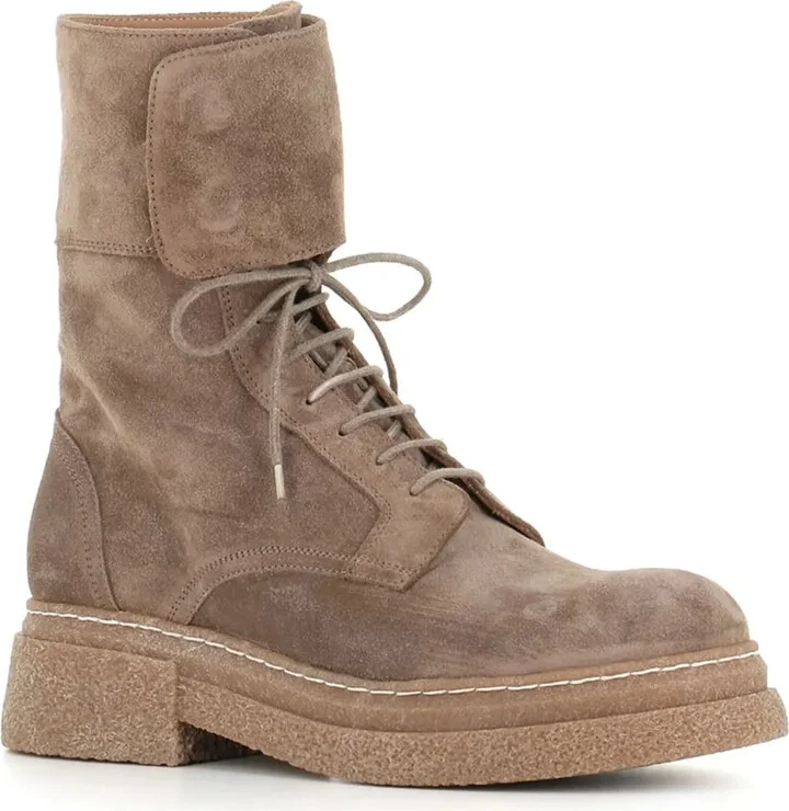 Suede Combat Boots - Image 2