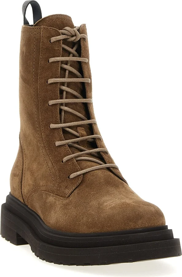 Suede Combat Boots Monile - Image 2