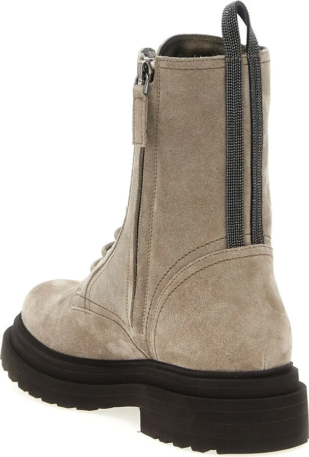 Suede Combat Boots Monile - Image 3