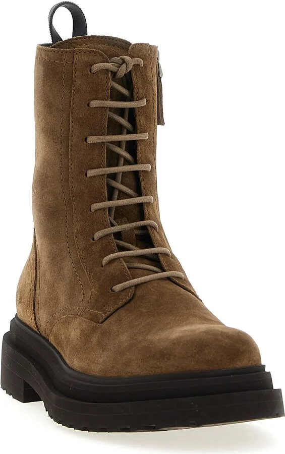 Suede Combat Boots Monile - Image 2