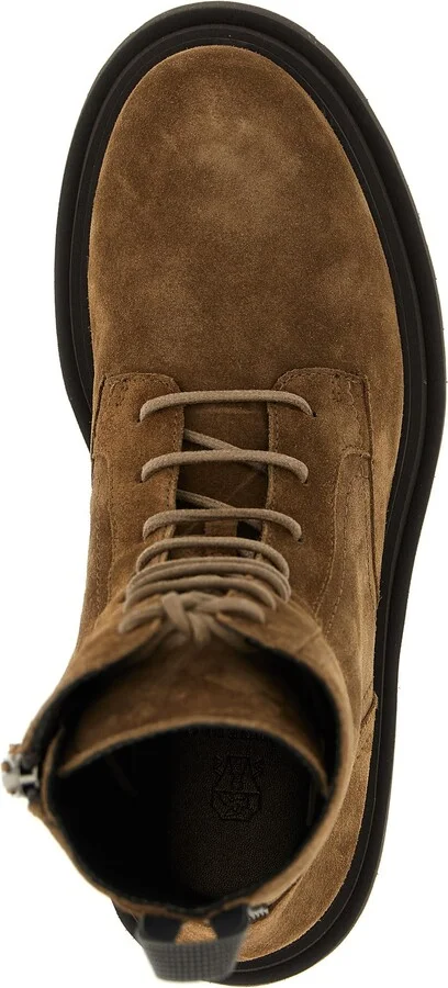 Suede Combat Boots Monile - Image 4