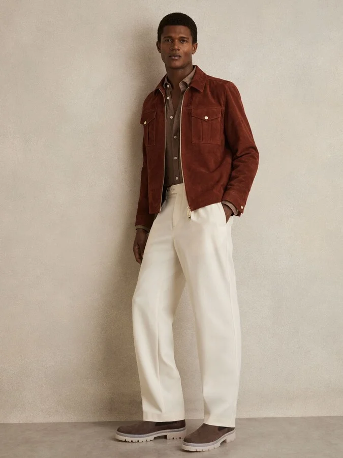 Suede Contrast Sole Chelsea Boots - Image 2