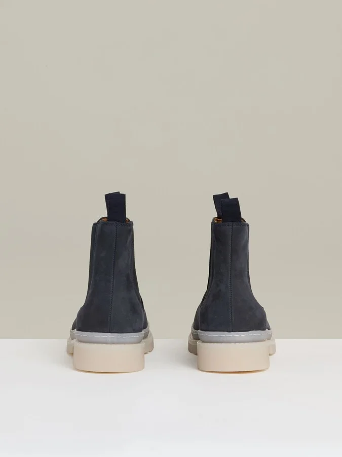 Suede Contrast Sole Chelsea Boots - Image 4