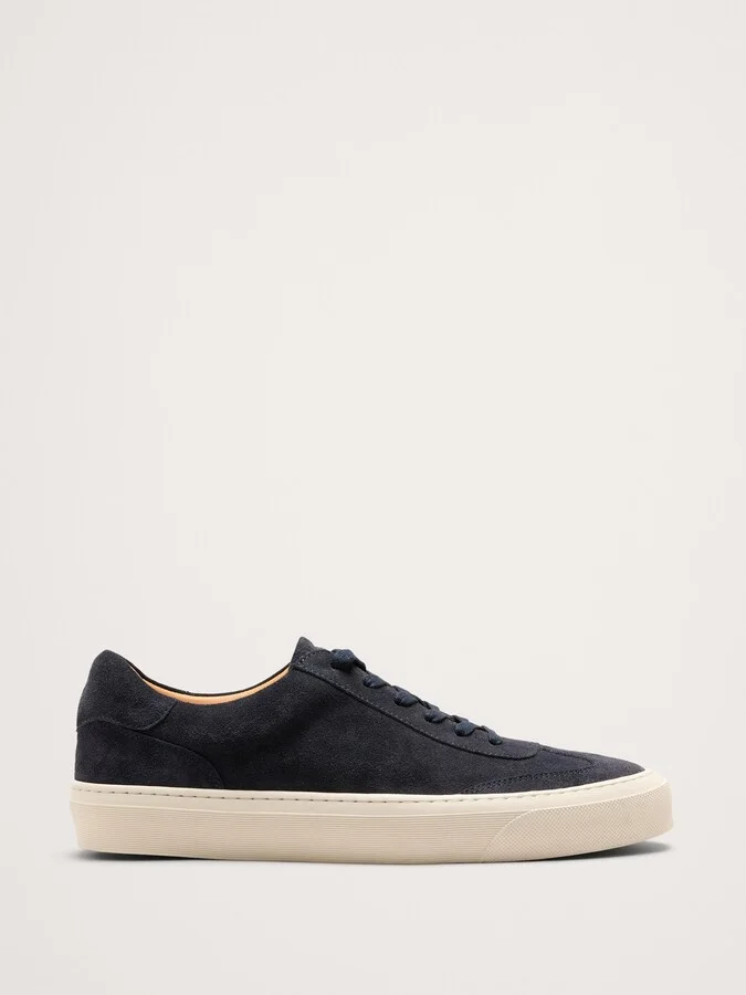 Dark Navy Blue Suede